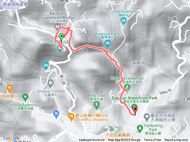 白湖石吊橋+圓覺寺瀑布