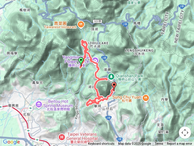 陽明山七瀑（小8公車內埔站-草山觀瀑吊橋-猴崁古道-大屯瀑布-小隱潭瀑布-橫嶺古道-松溪瀑布-半嶺瀑布-翠峰瀑布-白雲瀑布-紅5公車福壽橋站）