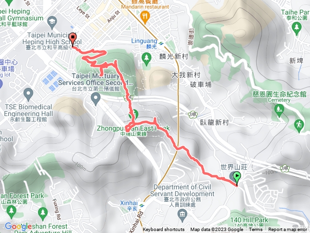 231024軍功山中埔山（世界山莊上、福州山公園下）