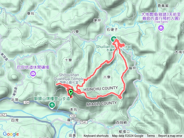 20240916勸化堂-獅頭山-獅尾山-水濂洞-猿山-望月亭-勸化堂O繞預覽圖