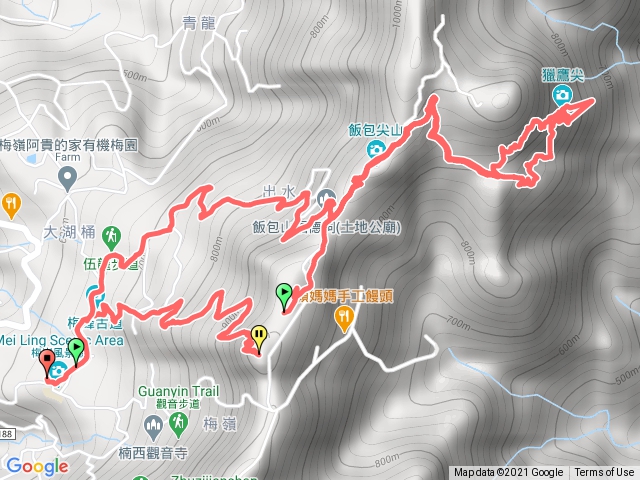 二層坪 梅嶺古道一線天伍龍步道二層坪