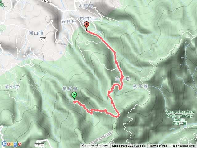 210827-大屯溪古道-小觀音西北峰-紅葉谷瀑布-內柑宅古道