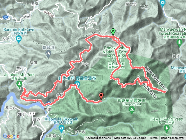 志繼山-東眼山-拉卡山-外卡山