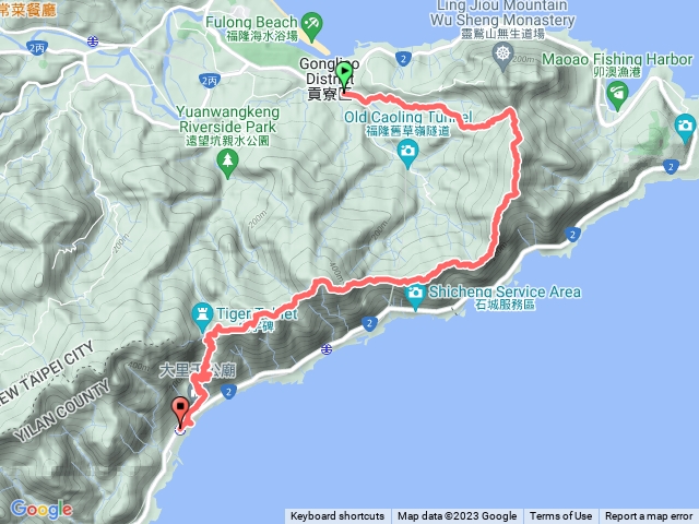 雪山尾稜(隆隆山+隆林山+鶯歌石山+大崛澳山+石城山+嶺水頭土地公+福隆山+大湖山+桶盤崛尖東峰+桶盤崛尖+草嶺古道+大里車站)