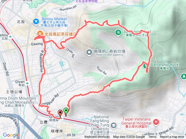 烏尖10連峰 (奇岩山-唭哩岸山-軍艦岩-丹鳳山連峰O型)預覽圖