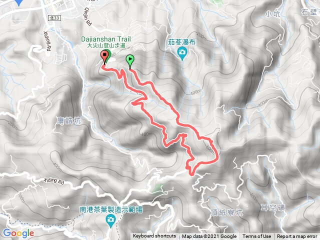 大尖山-四分尾山-勤進路