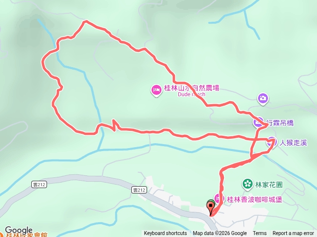 古坑桂林3號步道（頂莊福德宮-行霖吊橋-人猴走溪）