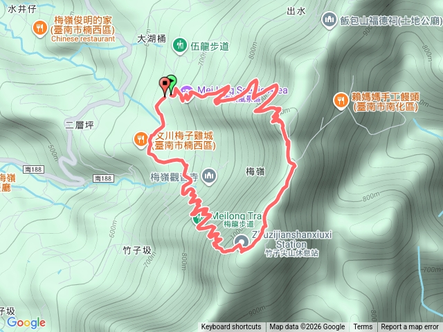 竹子尖山、梅峰古道預覽圖