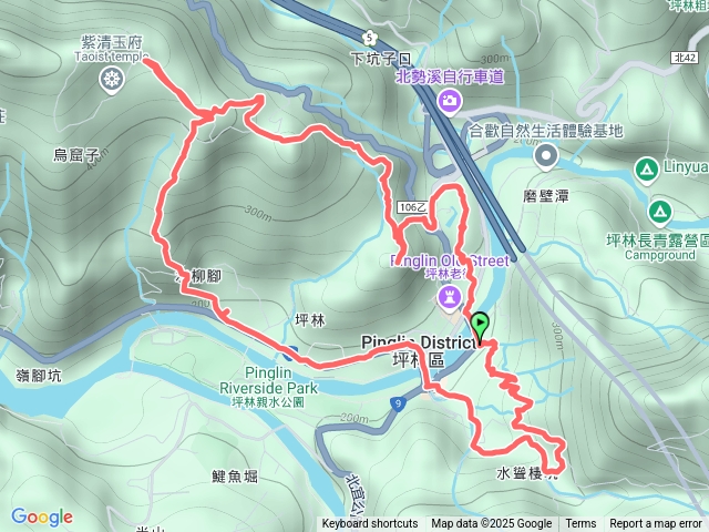 坪林茶葉博物館石雕公園～茶郊媽祖～水聳淒步道～水柳腳土地公～水柳腳保甲路～烏窟子山～水柳腳步道～觀音臺步道～坪林國中健行漫遊