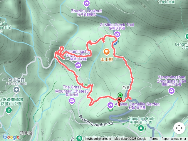 陽明山紫明溪泡腳