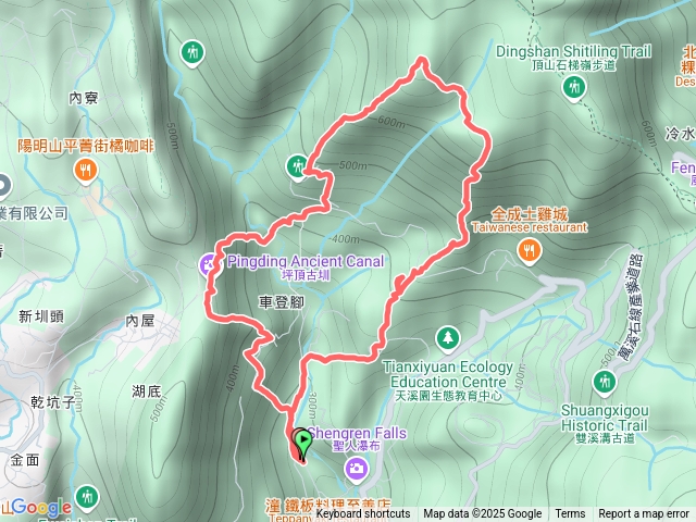 頂山溪山-瑪番山-坪頂古圳步道-大崎頭步道O繞預覽圖