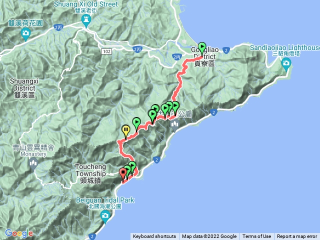 貢寮經草嶺古道桃源谷到大溪