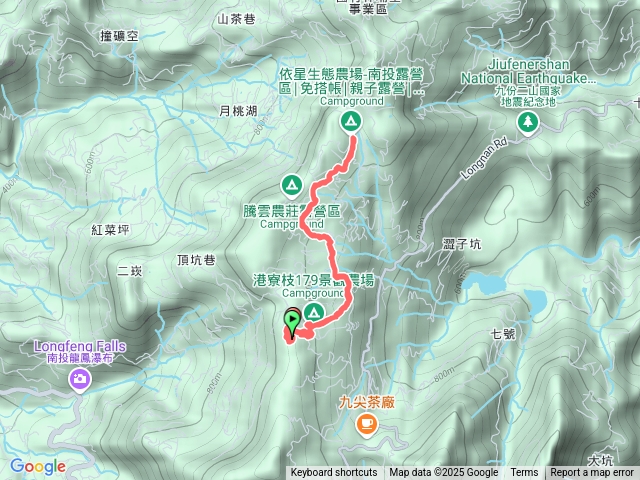 南投國姓港寮枝景觀農場露營區-依星生態農場露營區原路折返預覽圖