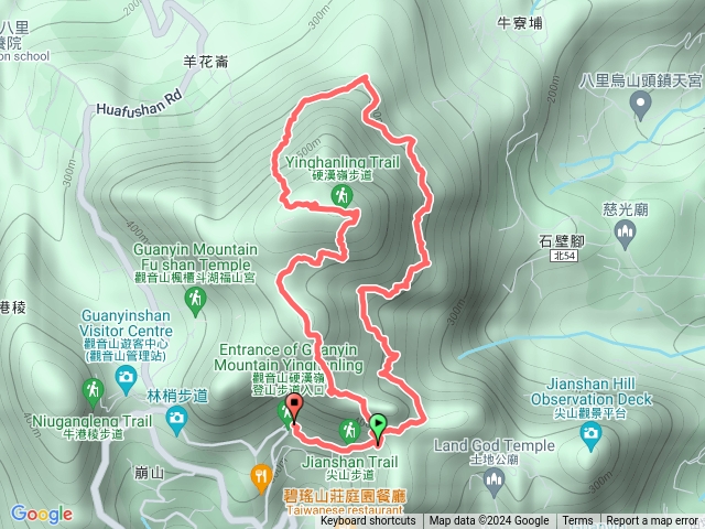 觀音山大崩壁硬漢嶺北橫古道