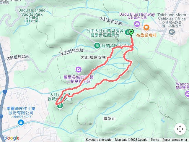 早晨的長城步道
