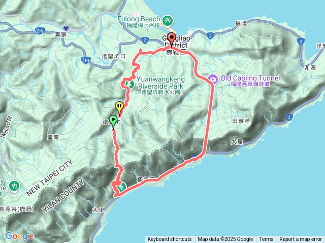 草嶺古道福隆大里O繞預覽圖
