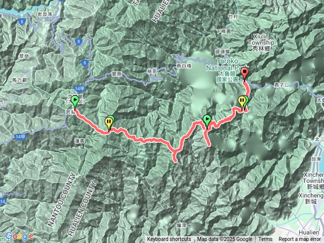 奇萊東稜三日預覽圖