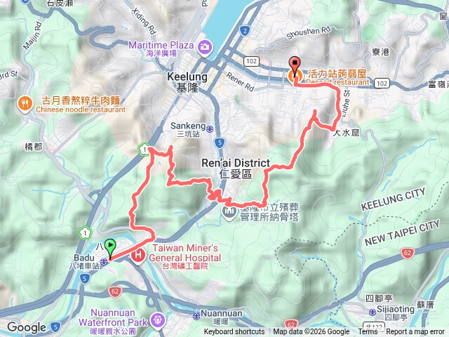 八堵獅球嶺紅淡山金交椅山預覽圖