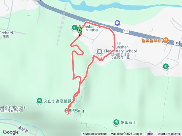 文山步道測試手錶導航預覽圖