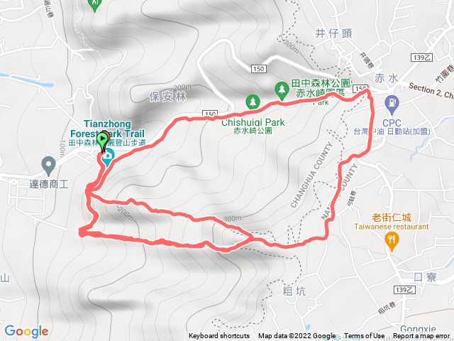 田中森林登山步道+北天宮+田中森林步道大小環線
