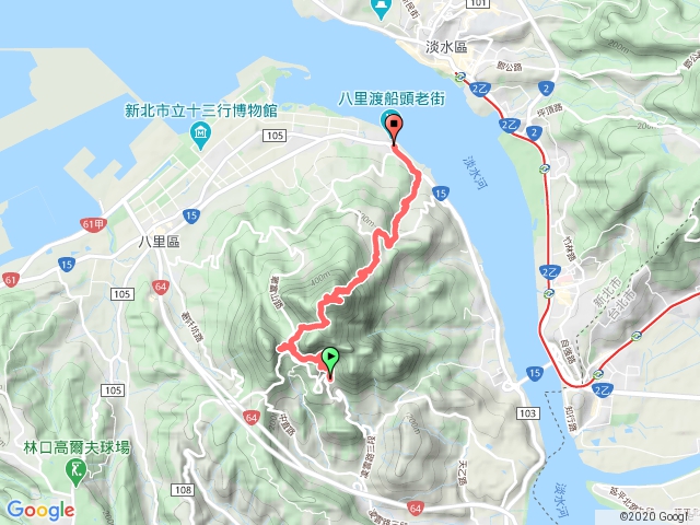 凌雲寺-楓櫃斗湖步道-硬漢嶺-牛寮埔步道-渡船頭