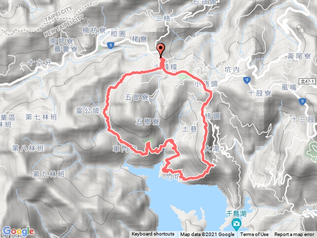 2021-10-31 石碇二格公園～雷公埤古道（山蘇）～福德正神～竹坑古道小格頭獅頭山O繞