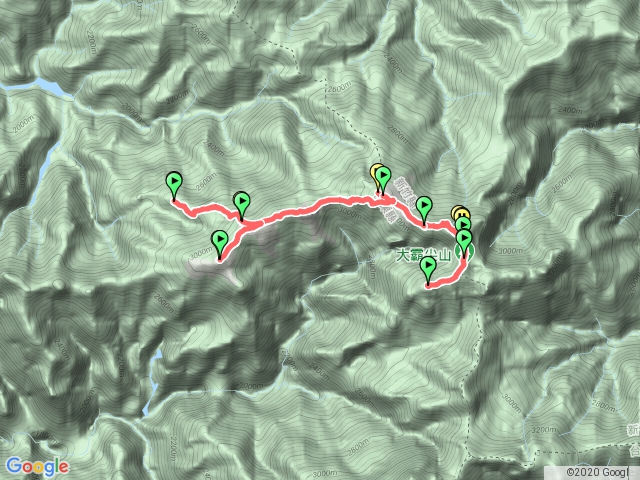 99山莊至大小霸、伊澤山、加利山