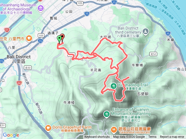 2026 Bali Trail 12km(2026八里越野12KM組官方路線)預覽圖