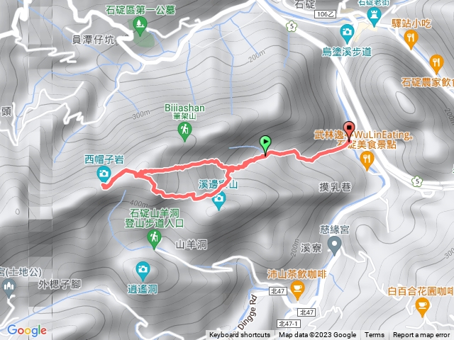 20230914石碇摸乳巷古道上筆架山稜線