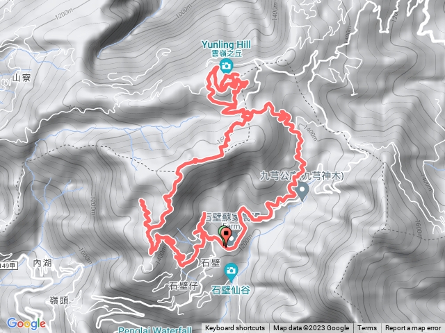 木馬古道、五元兩角、雲嶺之丘O型走預覽圖