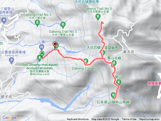 大坑四號石苓湖山