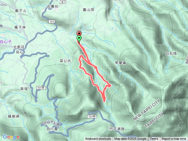 1140706藍天隊竿尾崙登山口--三板橋--溪畔小屋--菜公坑瀑布--菜公坑古道--三板橋納涼除
