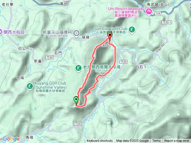 關西赤柯山東獅頭山