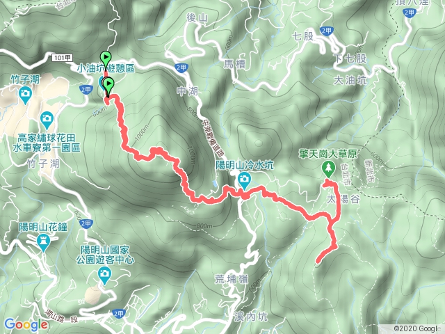 1090705 小油坑-竹篙山來回