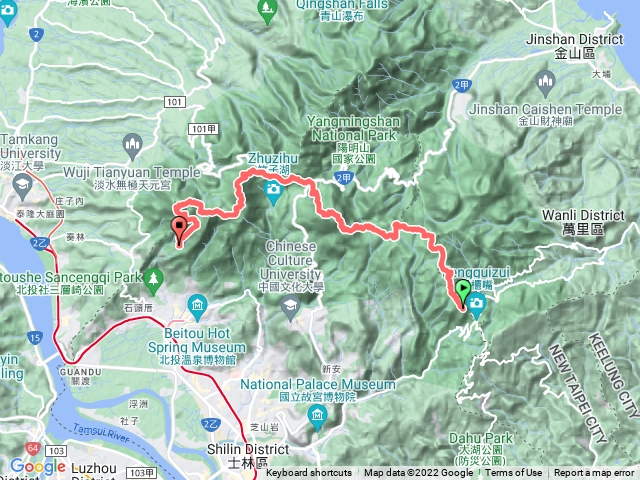 陽明山縱走十連峰