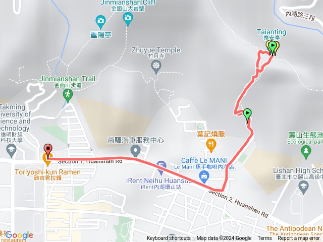 金面山步道（泰安亭）