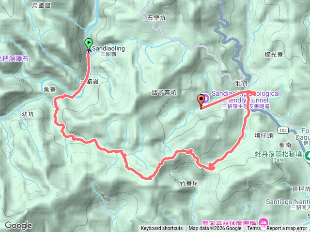 三貂嶺車站-新路尾古道-涉溪25次-雙溪車站