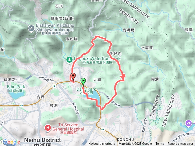 內湖牛稠尾青山岩聖明宮大湖公園捷運
