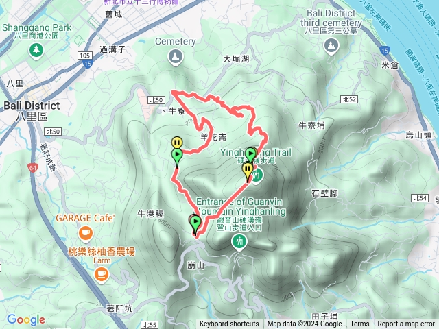 觀音山風櫃斗牛寮埔小黃山