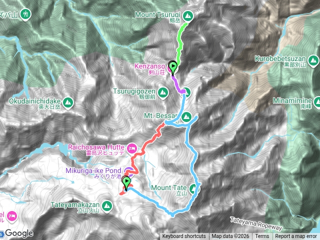 日本立山連峰、劍岳O型縱走三天兩夜（剱岳、富士ノ折立、大汝山、雄山等）