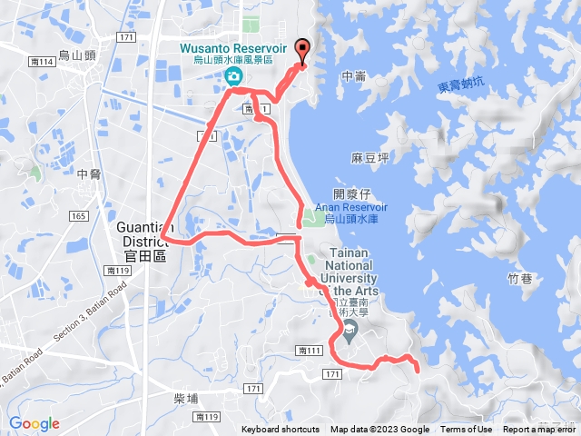 烏山頭水庫-南藝大晨跑
