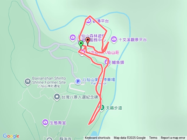 八仙山天籟步道加瀑布步道