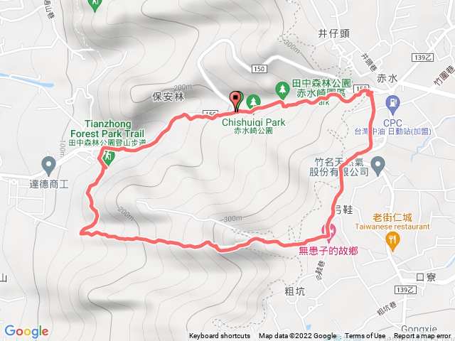 赤水崎公園.北天宮.茶米香.田中森林公園南線O繞