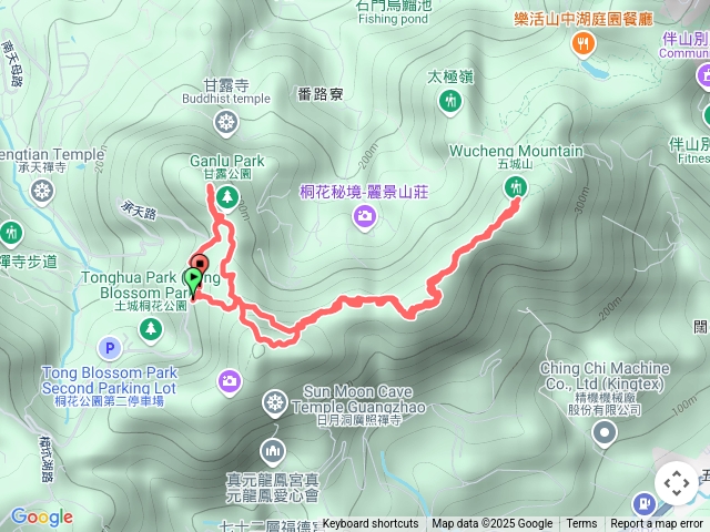 天上山五城山南天母山