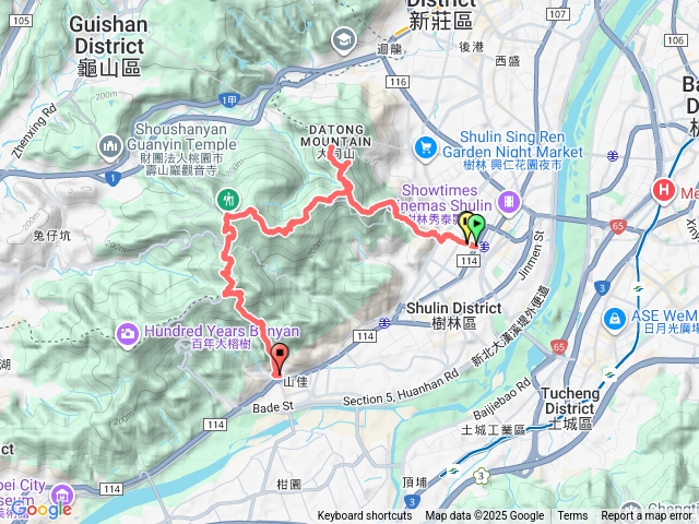 微笑山線 新北 樹林車站 -大同山 -青龍嶺- 大同山觀景台- 雷達站-三角埔頂山-鎮遠山-大棟山-山佳車站預覽圖