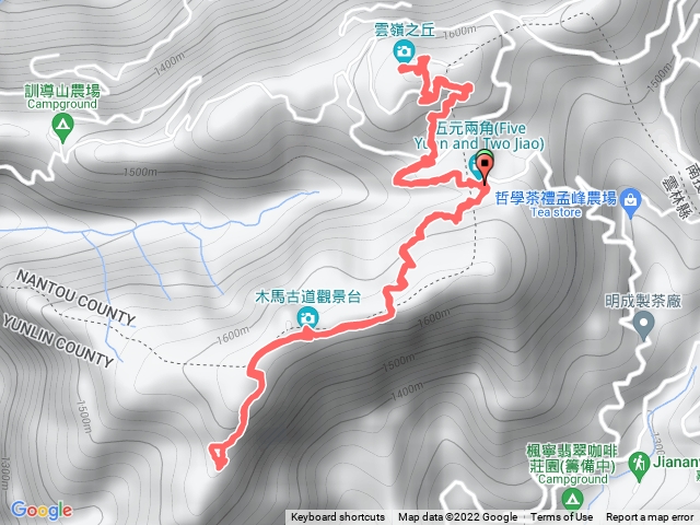 202206003五元兩角、雲嶺之丘、木馬古道