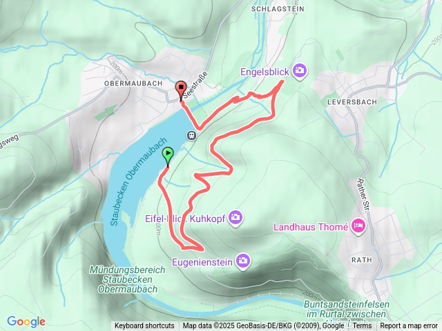 RundwanderwegumdenSee(StauseeObermaubach)
