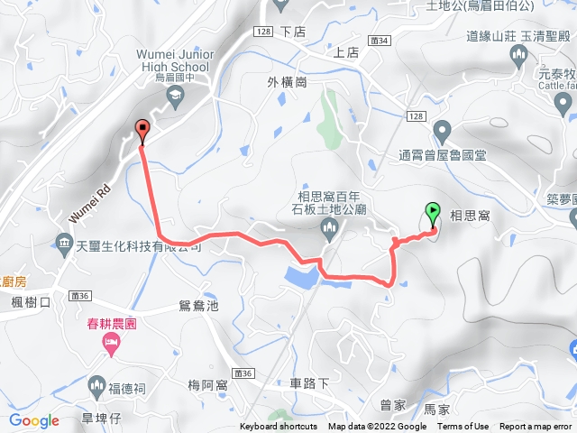 苗栗/通霄/糖窩山，H122m (三等三角點50號)