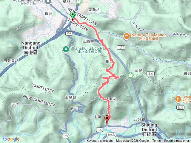 土庫岳路線預覽圖