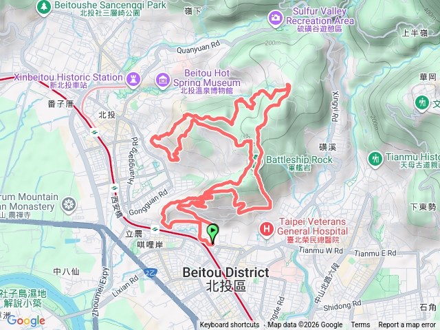 20260110 奇岩連峰13km試走預覽圖